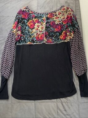 Anthropologie Tiny Floral Top